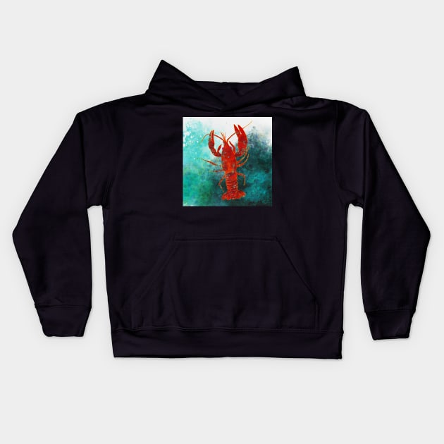 Big Ole Crawdaddy, Far From Home Kids Hoodie by Baby Grass Design